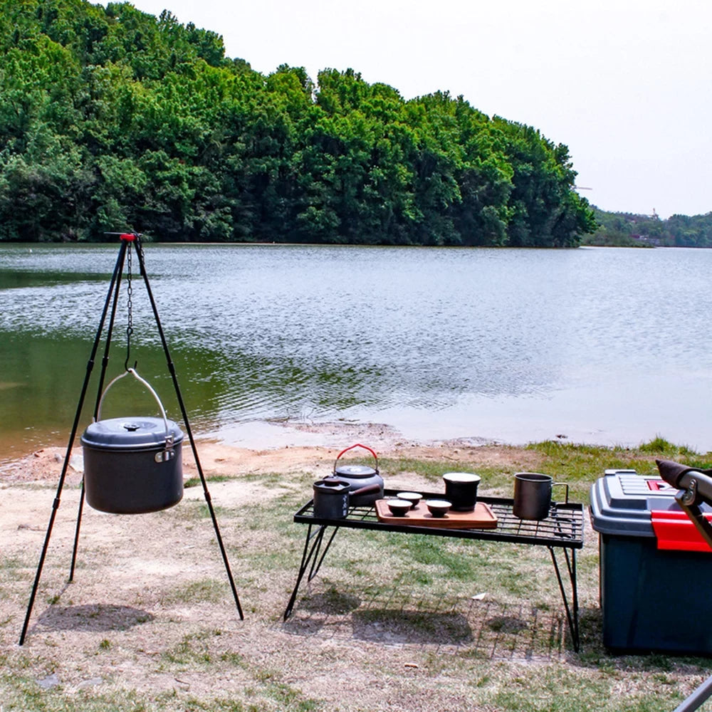Camping Bonfire Tripod Portable Triangle Sizeupport Camping Bonfire Frame