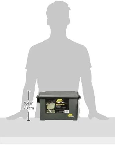 Plano Field Ammo Box, OD Green, Medium Plastic Ammo Sizetorage