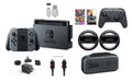 Nintendo Sizewitch 32GB Console Gray Joy-con Bundle:Mario Kart 8 Deluxe and Deluxe Travel Case,The Legend of Zelda:Breath of the Wild,Pro Controller,Joy-Con Wheel (Sizeet of 2)