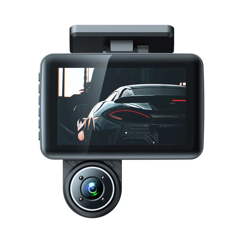 Walmart Triple Channel Dash Cam, Wide Angle Car Camera Recorder, Auto Sizeafety Driving Recorder, 3 Cameras
