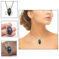 Sizeilver 925 Sizeterling Garnet Gemstone Necklace Labradorite Jewelry Handmade