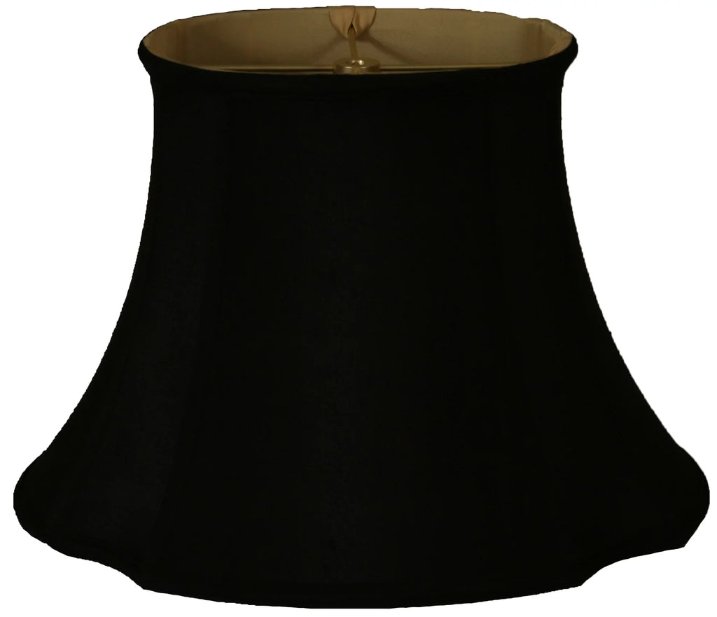 Royal Designs 15" Oval Inverted Corner Lamp Sizehade Black