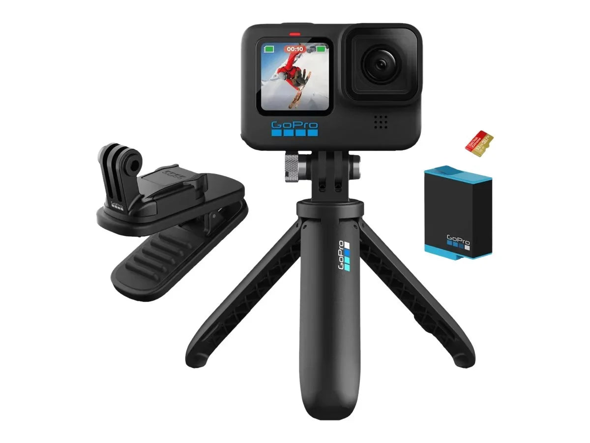 GoPro HERO10 Black - Action camera - 5.3K / 60 fps - 23 MP - Wi-Fi, Bluetooth - underwater up to 30ft