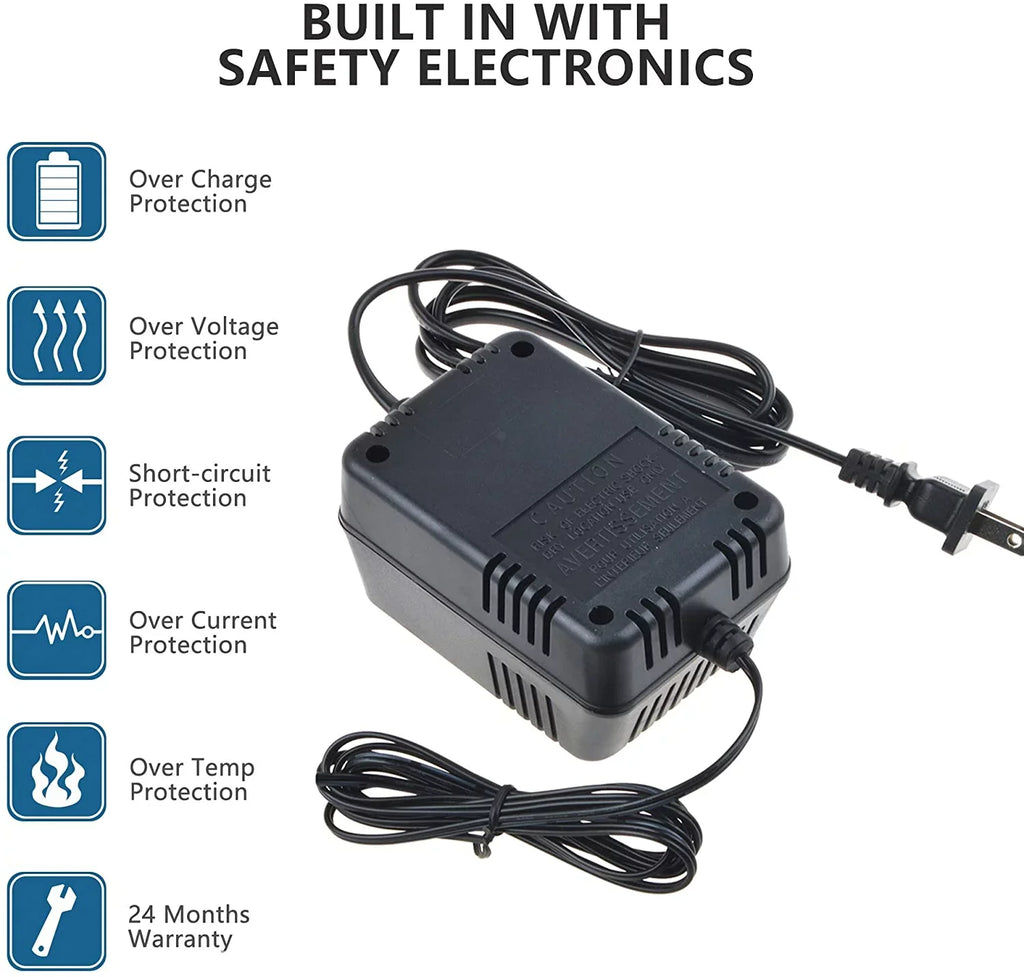 PwrON AC Adapter Replacement for Dyson DC59 Motorhead Animal Handheld Cordless Vacuum Cleaner PSizeU