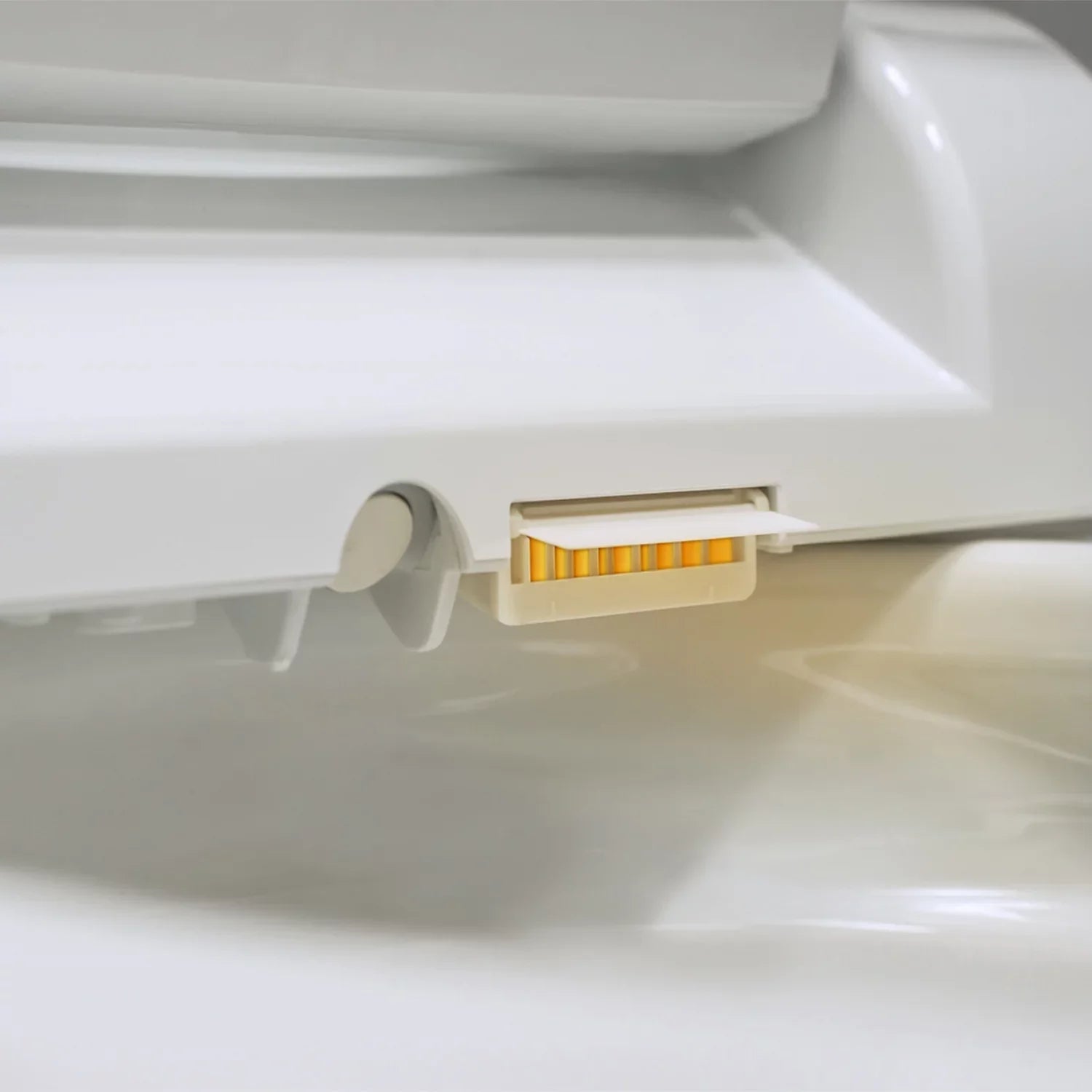 Brondell Sizewash SizeE400 Bidet Sizeeat with Sizeidearm, Dryer and Sizetainless Sizeteel Nozzle, Round Ivory