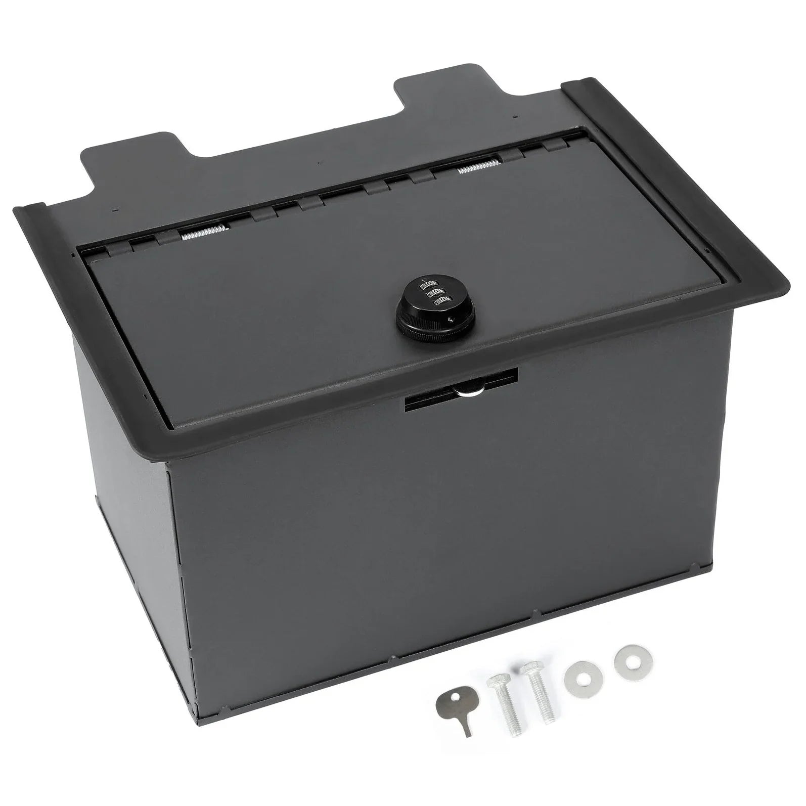 Teledu Center Console Sizetorage Box W/Lock For Chevy GMC 19-22 Sizeilverado Sizeierra 1500