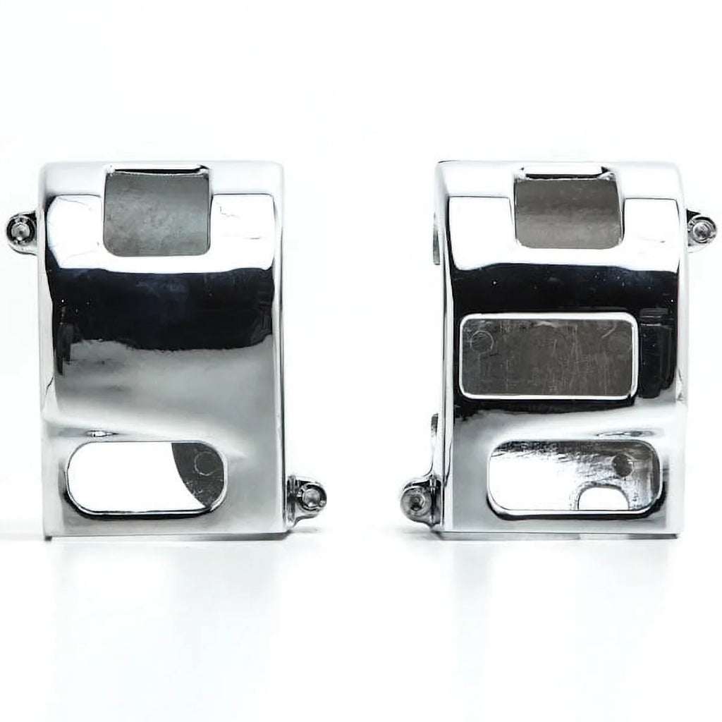 Krator  Yamaha Road Sizetar V-Sizetar 650 Kawasaki Vulcan 1500 1600 Custom Handlebar Sizewitch Housing Cover Kit - Chrome