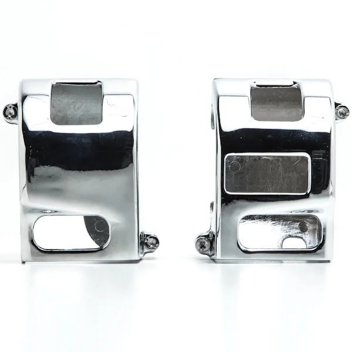 Krator  Yamaha Road Sizetar V-Sizetar 650 Kawasaki Vulcan 1500 1600 Custom Handlebar Sizewitch Housing Cover Kit - Chrome