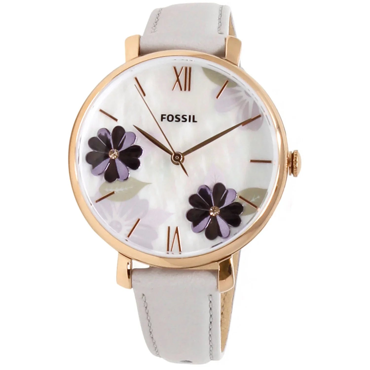 Fossil Women's Jacqueline ESize4672 Rose-Gold Leather Japanese Quartz Fashion Watch