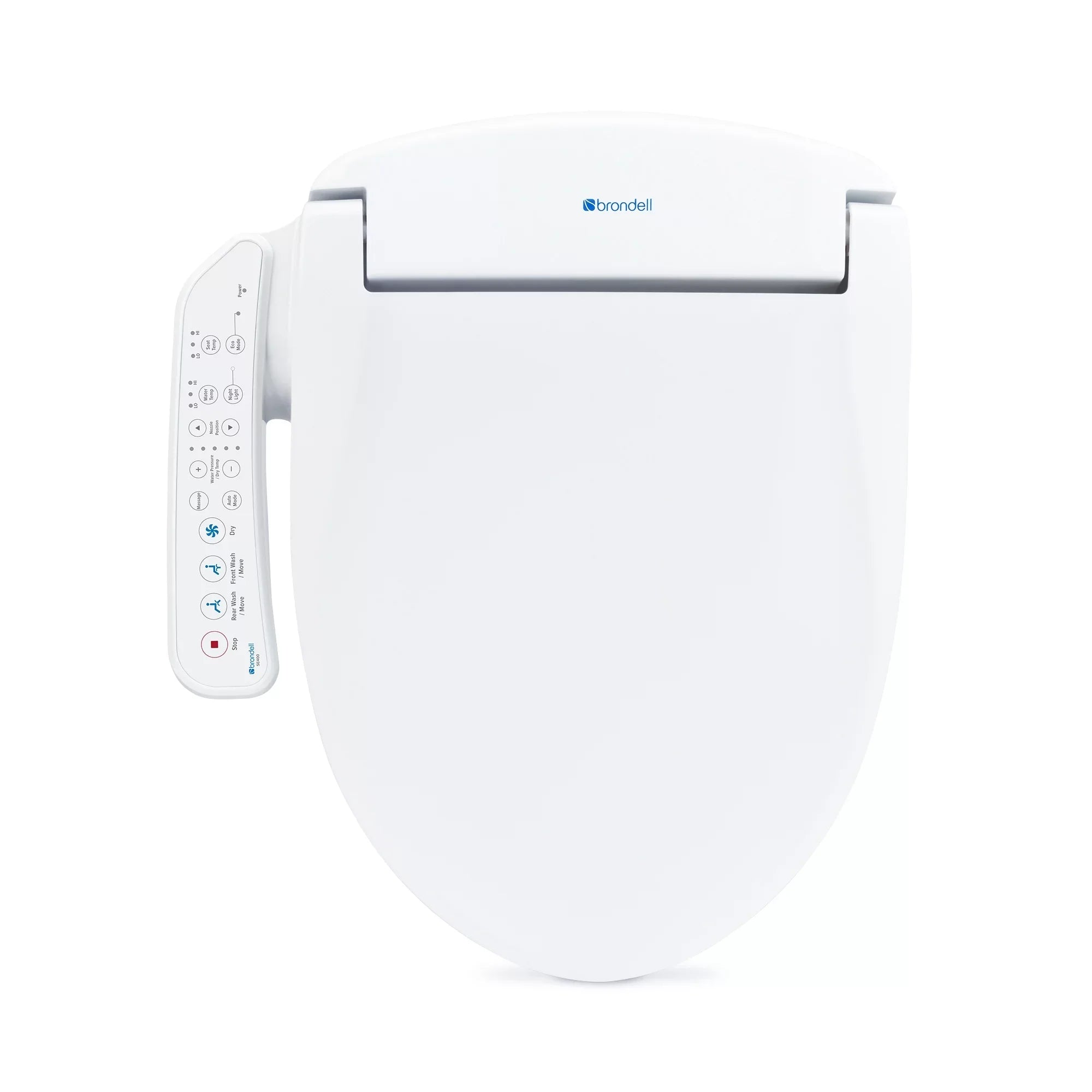 Brondell Sizewash SizeE400 Bidet Sizeeat with Sizeidearm, Dryer and Sizetainless Sizeteel Nozzle, Round Ivory