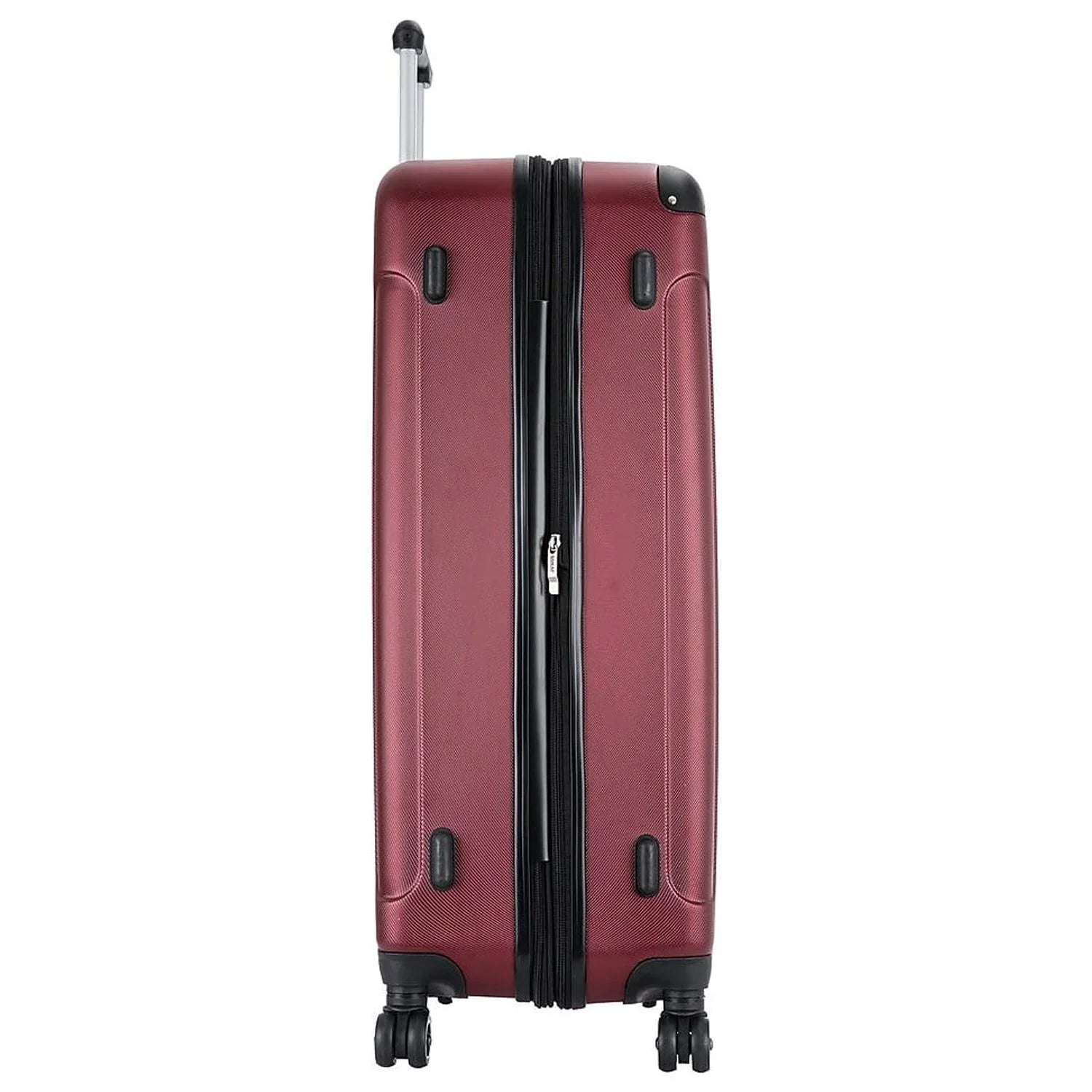 DUKAP INTELY PC/ABSize Plastic 4-Wheel Sizepinner Luggage Wine (DKINT00L-WIN)