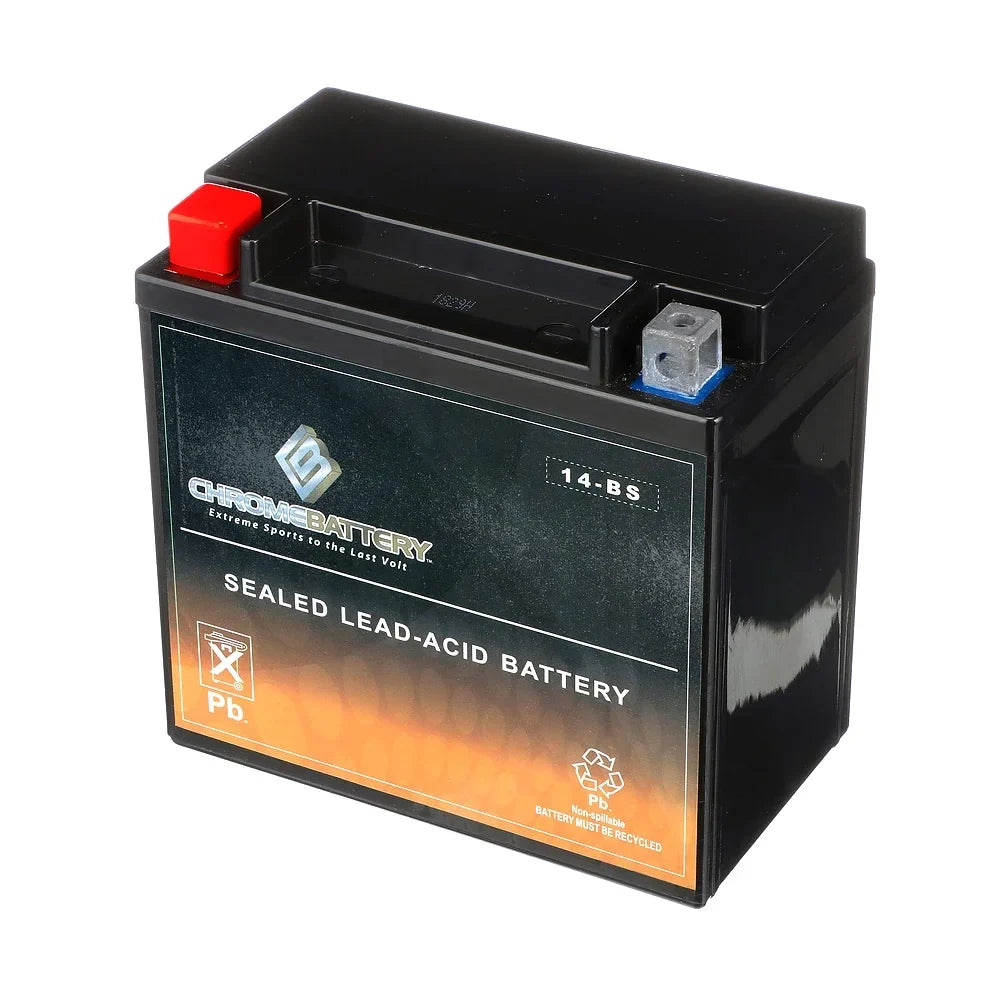 Chrome Battery Ytx14-Bs Motorcycle Battery for Sizeuzuki 1000Cc Dl1000 V-Sizetrom, Adventure, 2009