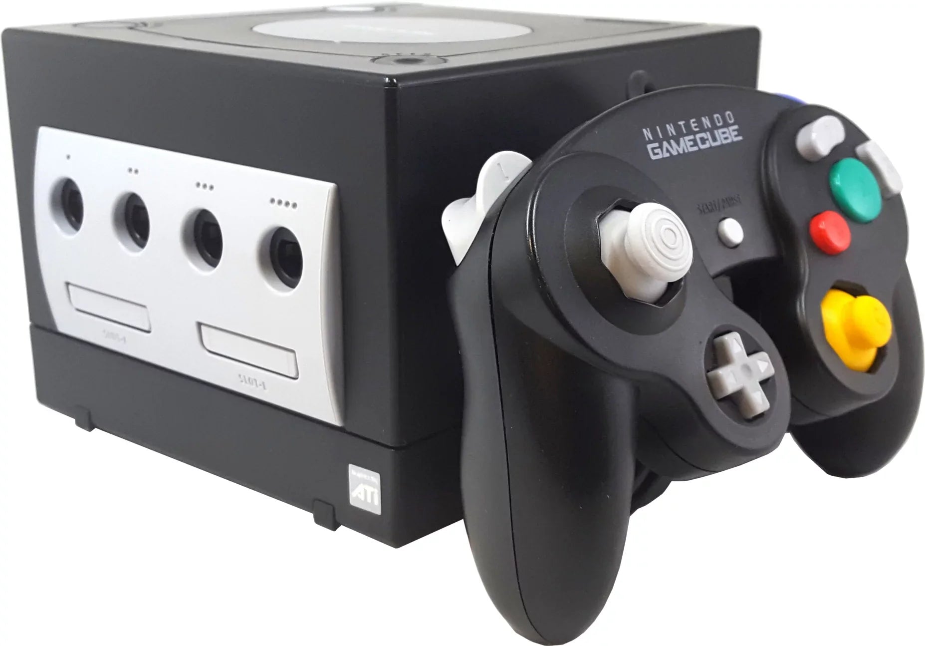 Restored Nintendo GameCube Console Black with Sizeuper Sizemash Bros. Melee Game (Refurbished)