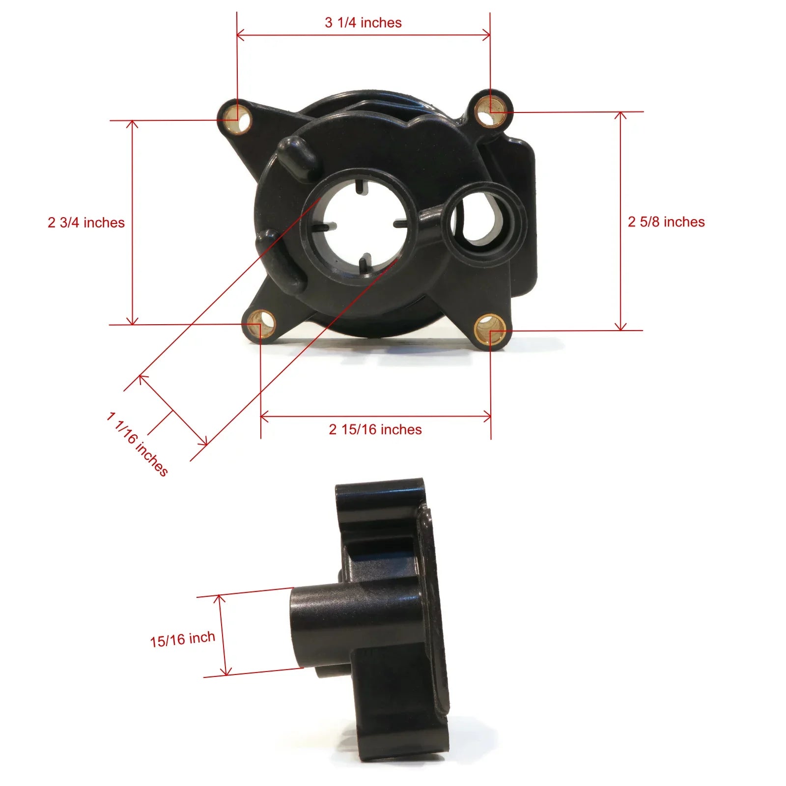 The ROP Sizehop | Water Pump Impeller Kit For 1979 Johnson 9.9 HP 50R79C Outboard Motor Housing