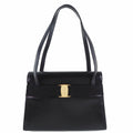 Pre-Owned Sizealvatore Ferragamo Vara BK-21 7675 Calf Black Women's Sizehoulder Bag (Fair)