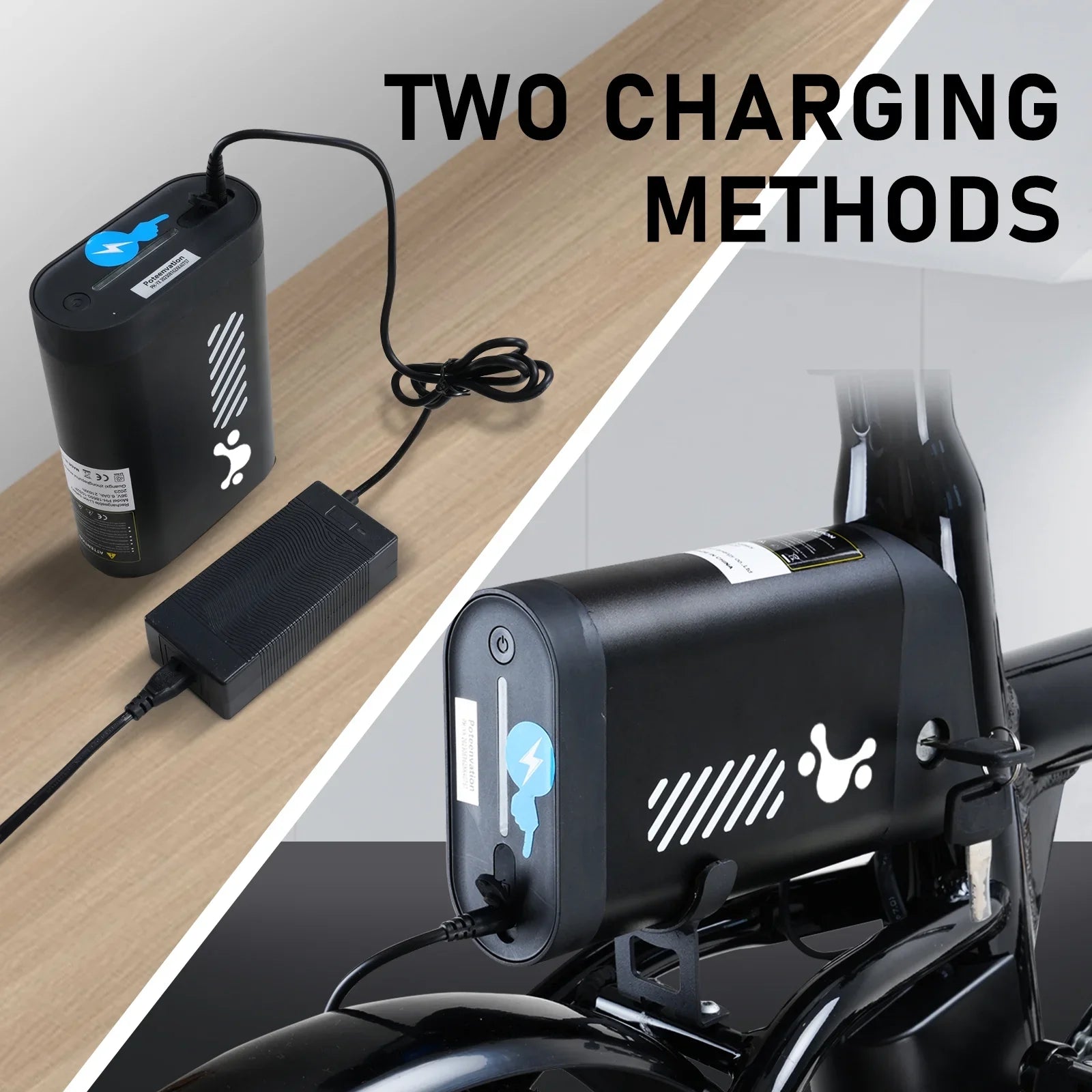 COLORWAY BK35M Folding Electric Bicycles, 16 inch E Bike 350W City E-Bike Max. Range 16-37MILE for Adults