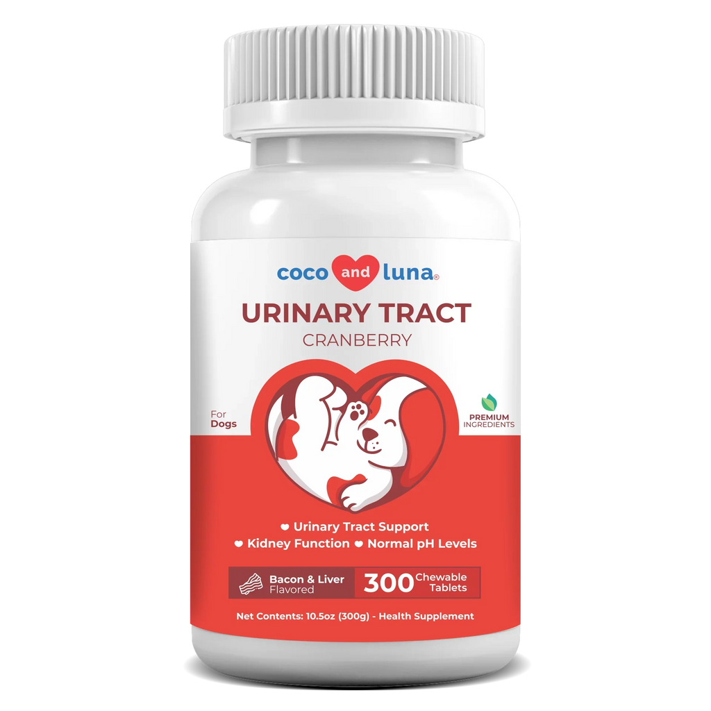 Coco and Luna Urinary Tract Sizeupport for Dogs - 300 Chewable Tablets