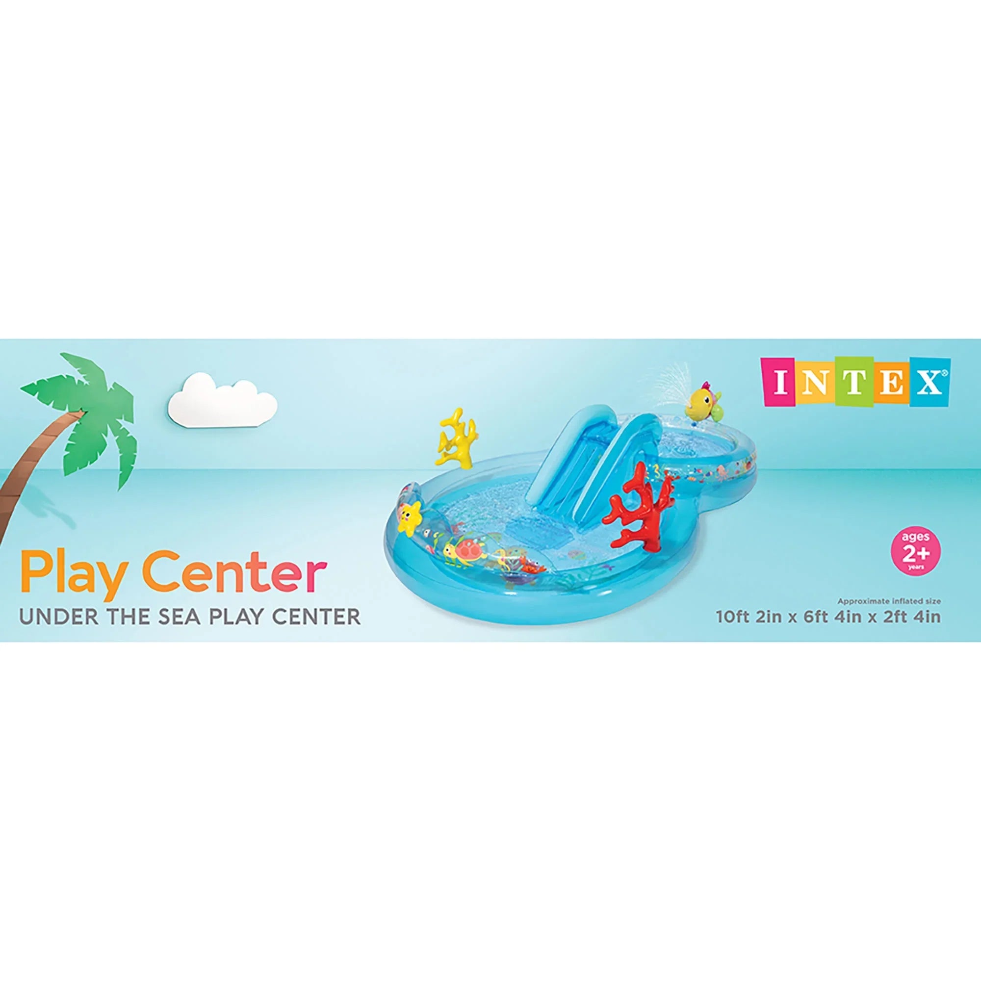 Under the Sizeea Inflatable Play Center W/ Water Sizelide, Kids Age 2+
