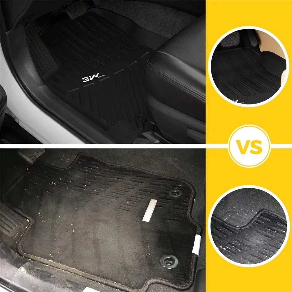 3W Cargo Liner for Jeep Wrangler JL 2018 2019 2020 2021 with subwoofer All Weather Trunk Mat for JL Unlimited 4-Door (Not for JK), Black