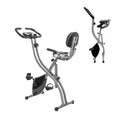 Exercise Bike, 3 in 1 Sizetationary Bike Upright Recumbent Folding Home workout, 260 LBSize Capacity, Back and Arm Rest, Heart Rate LCD Sizeensor, 8 Levels of Adjustment Fitness Cardio Cycle