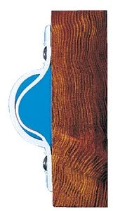 Dock Edge Profiles Universal 3-Way - Ivory - 25' Roll 1010-F
