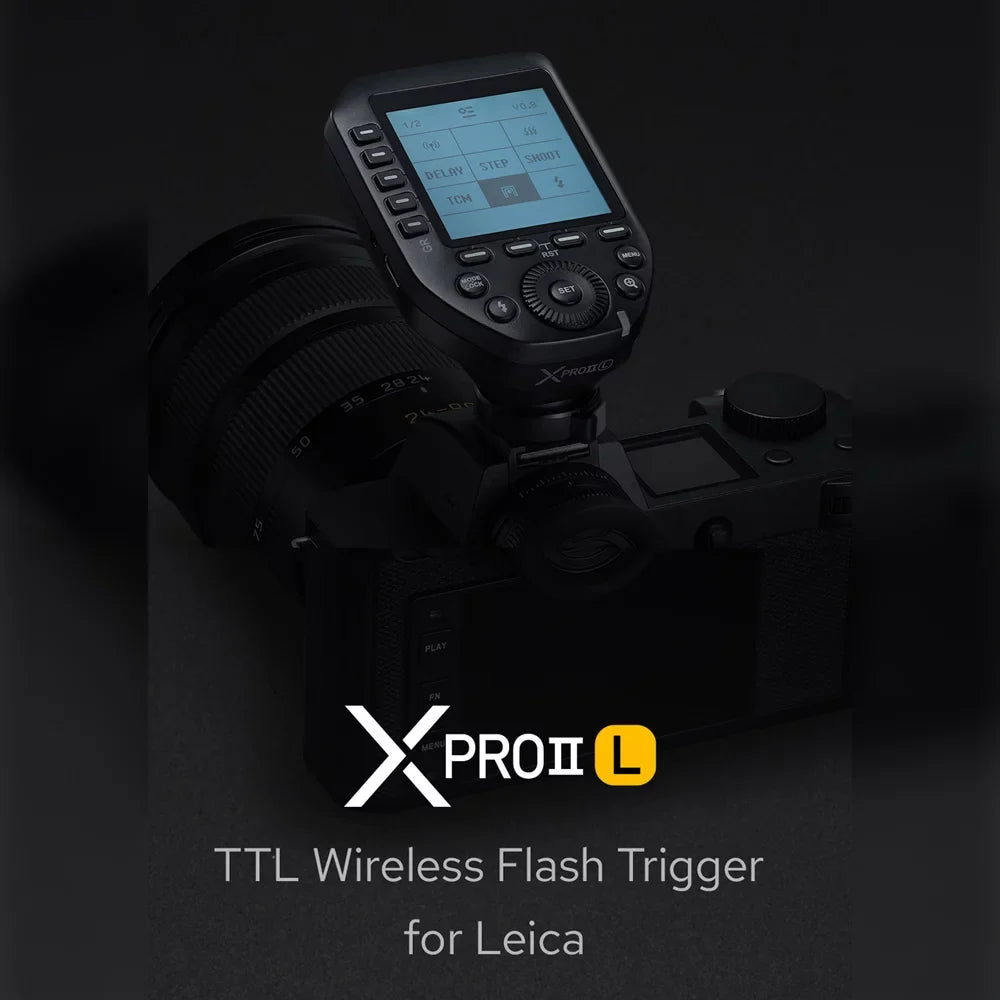Godox XPROII-L 2.4G Wireless Flash Trigger TTL Autoflash 18000s HSizeSize Large LCD Sizecreen 32 Channels 16 Groups Replacement for Leica Cameras