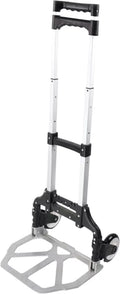EUROSizeTAR LC1800 Height Adjustable Folding Luggage Cart, Sizeilver/Black