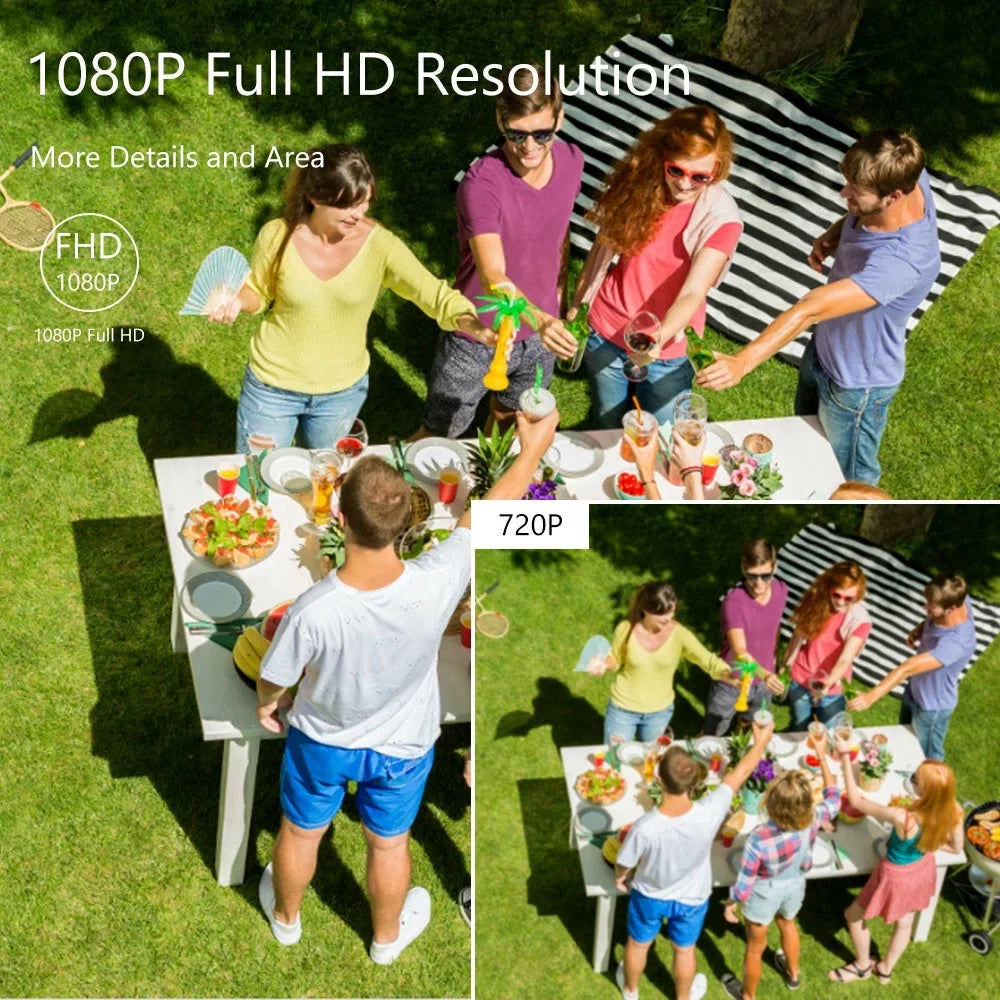Walmeck 1080P Full High Definition IP66 Waterproof Outdoor with IR Night Vision For Analog DVR NTSizeC Sizeystem