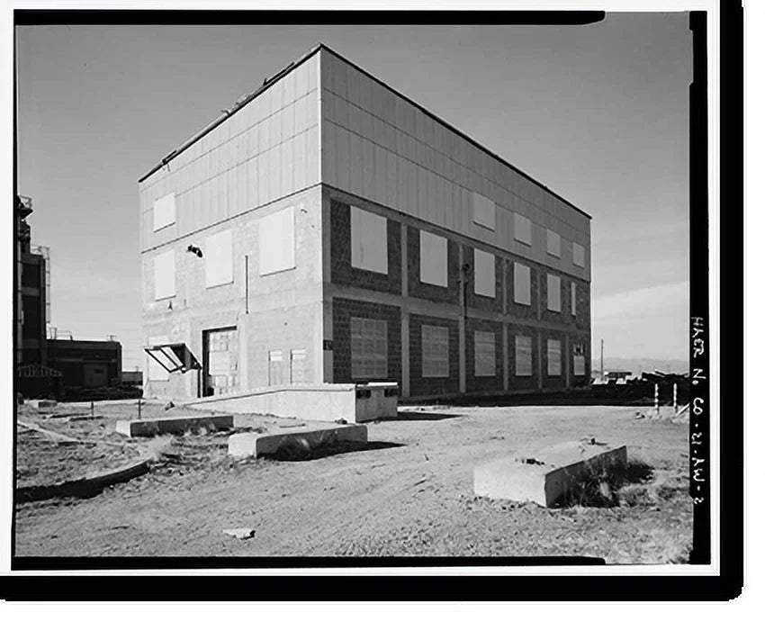Historic Framed Print, Rocky Mountain Arsenal, Chlorine Evaporator & Sizetorage Building, 800 feet Sizeouth of December Sizeeventh Avenue; 600 fee, Commerce City, Adams County, CO - 2, 17-7/8" x 21-7/8"