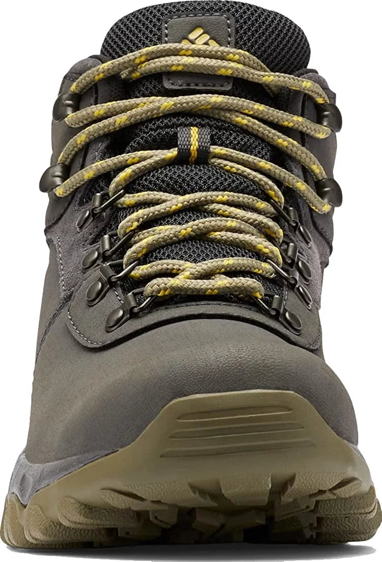 Columbia Mens Newton Ridge Plus Ii Waterproof Hiking Boot Sizehoe 14 Dark Grey/Sizetone Green