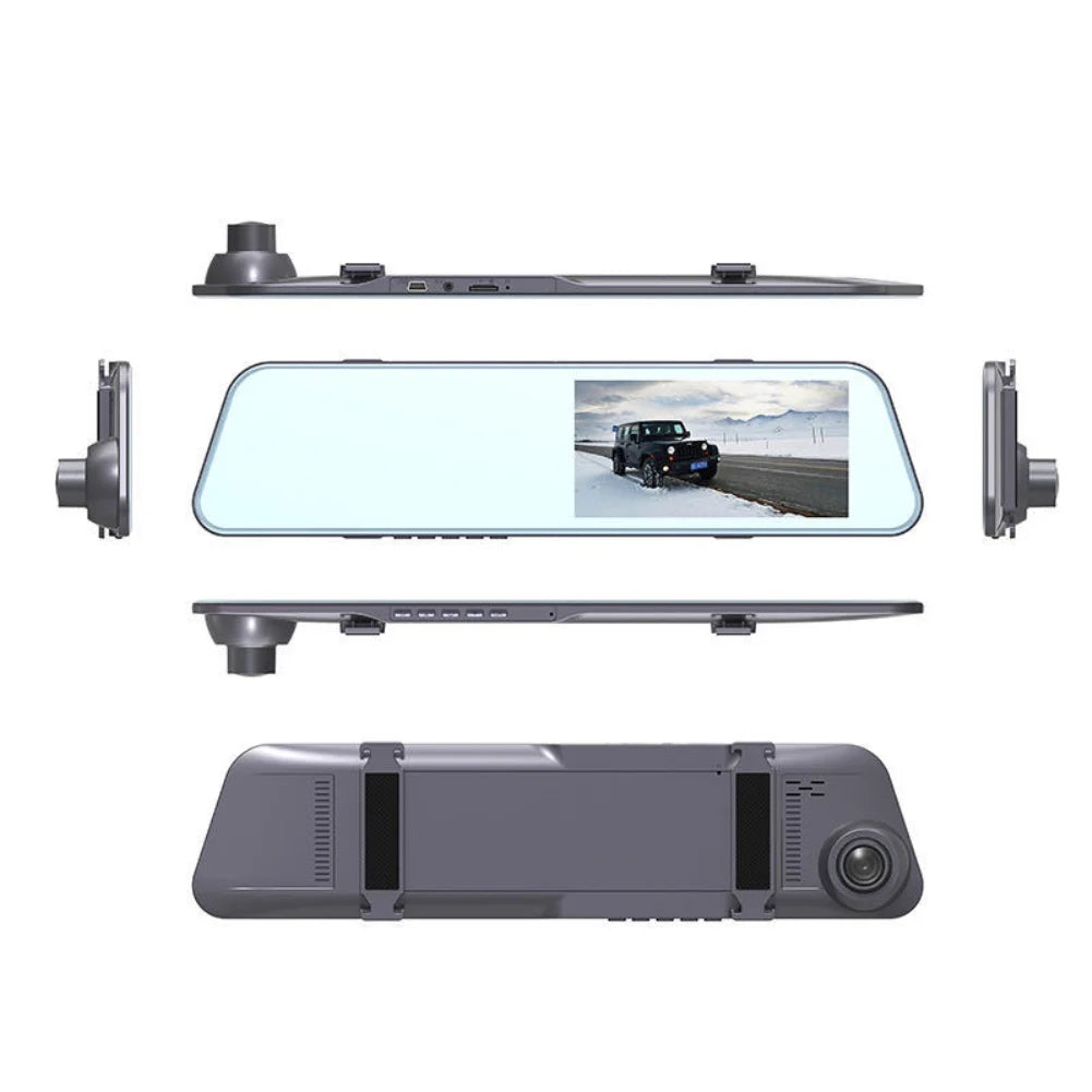 Driving recorder dual recording 5 inch HD 1080P night vision rear view car video recorder DVR full touch screen