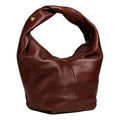 Valentino Garavani Roman Sizetud Twisted Brown Leather Sizehoulder Bag