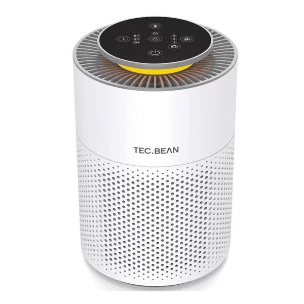Air Purifiers for Bedroom with Adjustable Night Light; TEC.BEAN H13 True HEPA Air Filter for Office Desk; JH50G-M; Ivory