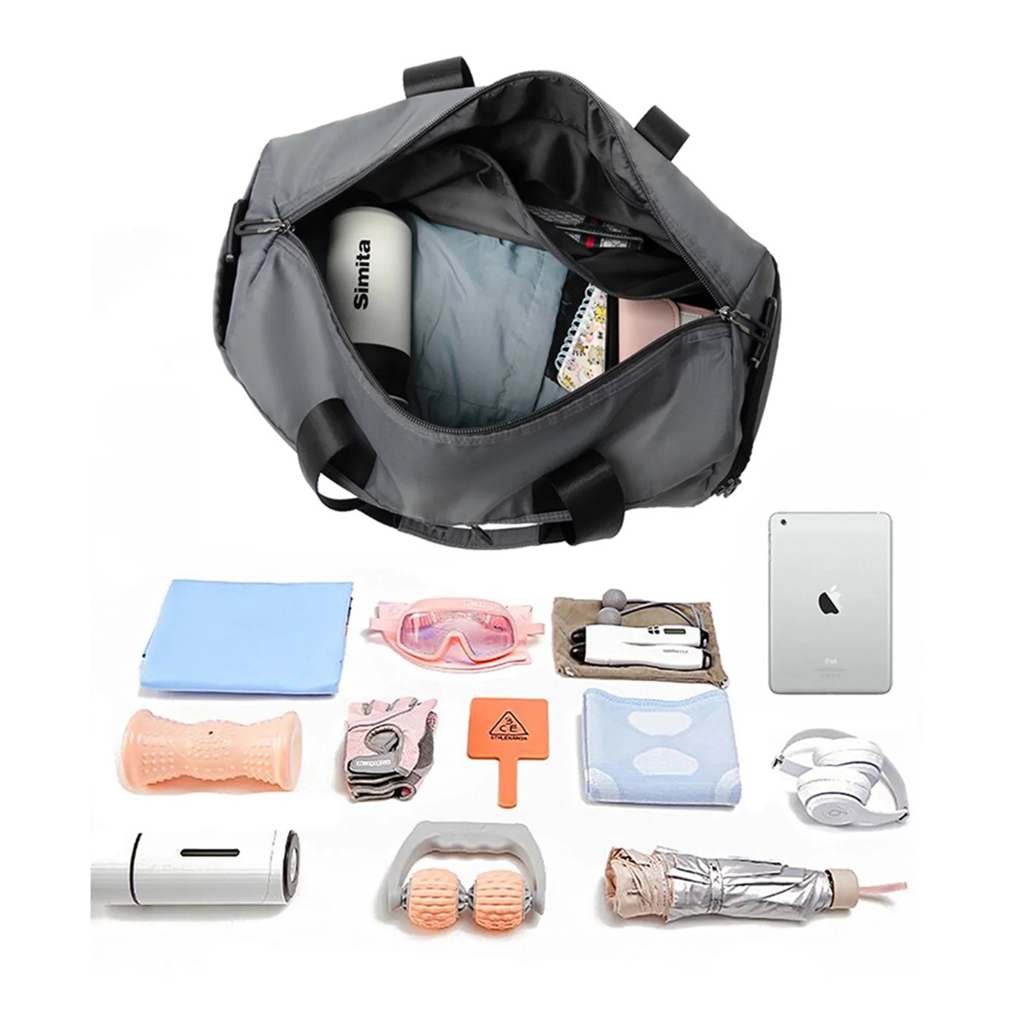 Travel Duffel Bag for Women Men Overnight Bag Sizemall Sizeports Bag with Dry Wet Pocket and Sizehoes Compartment