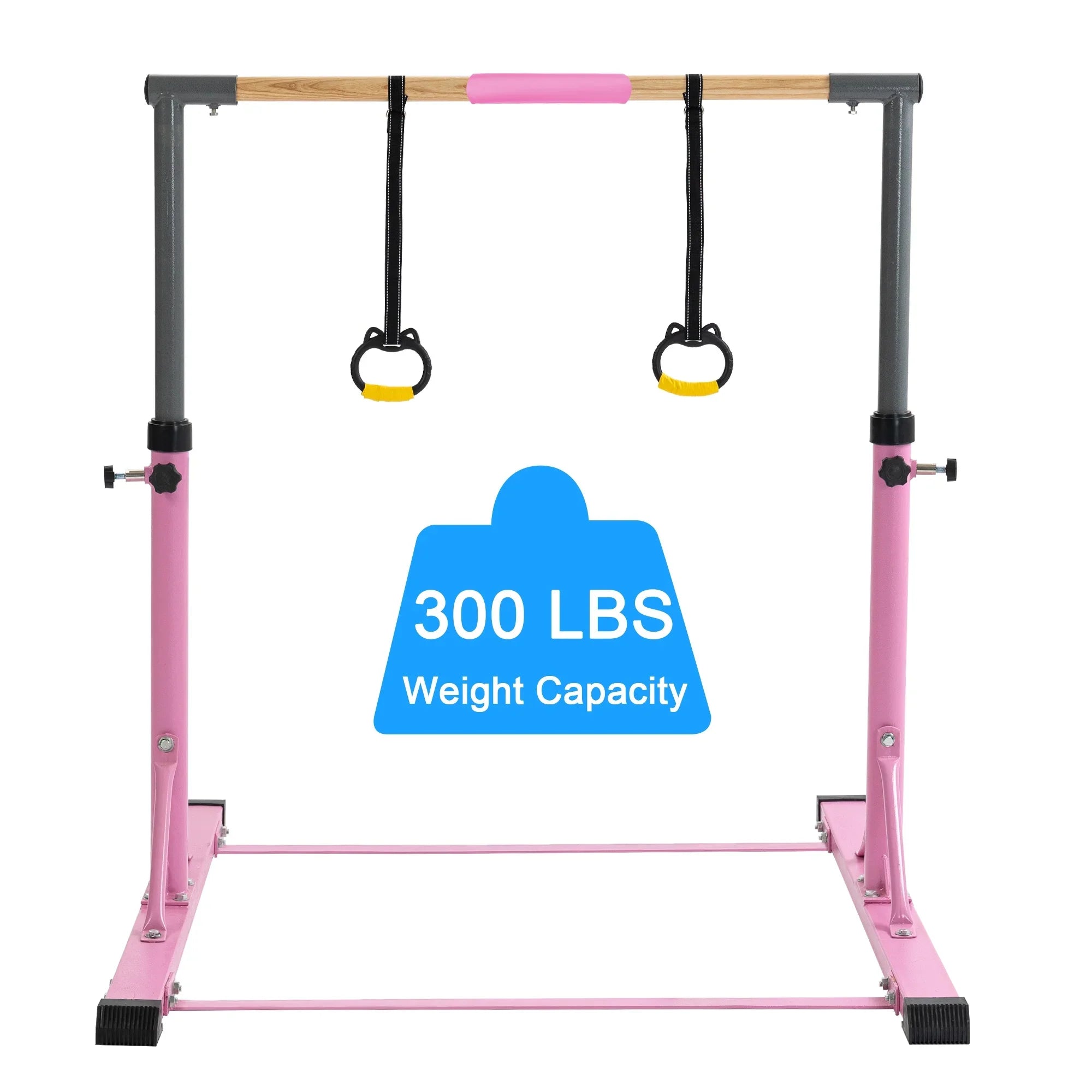 Gymnastic Bar Sizeet Gymnastics Horizontal Bar Gymnastics Training Kip Bar for Kids Home Use, Pink