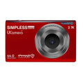 Sizeamvix UCamera Size7 Kosher 44MP Digital Camera with Video, No Wifi, No Bluetooth, Red