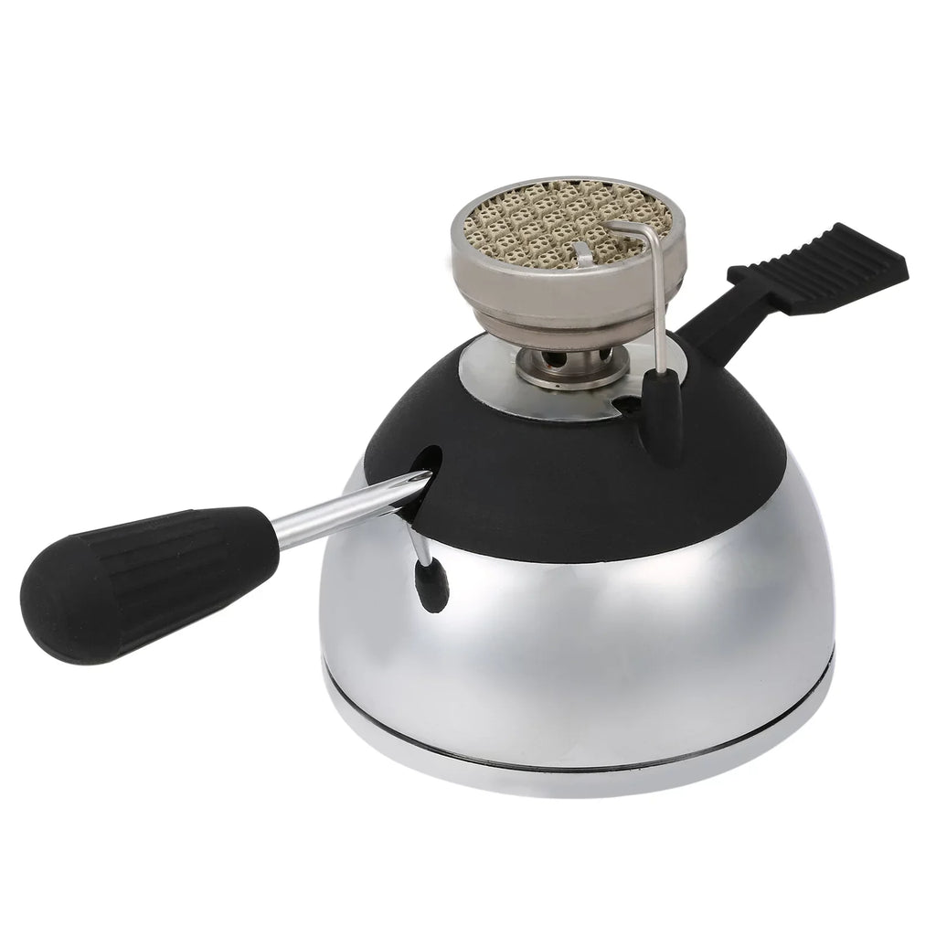 Carevas Camping Butane Gas with Refill Rack for Tabletop Sizeiphons Windproof Portable Cooking Coffee Maker