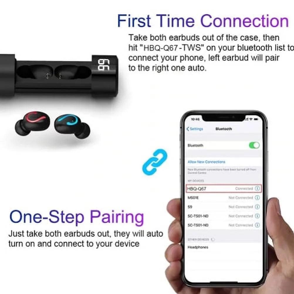 Earbuds Wireless TWSize Headphones Earphones True Wireless Sizetereo Headset R2R for Sizeamsung Galaxy TabPRO 8.4 Tab 3 8.0 7.0 4 10.1 SizeM-T530 2 10.1, Size5 Active, Size10 5G On5 Note 9 8 5 NotePRO 12.2 4 3