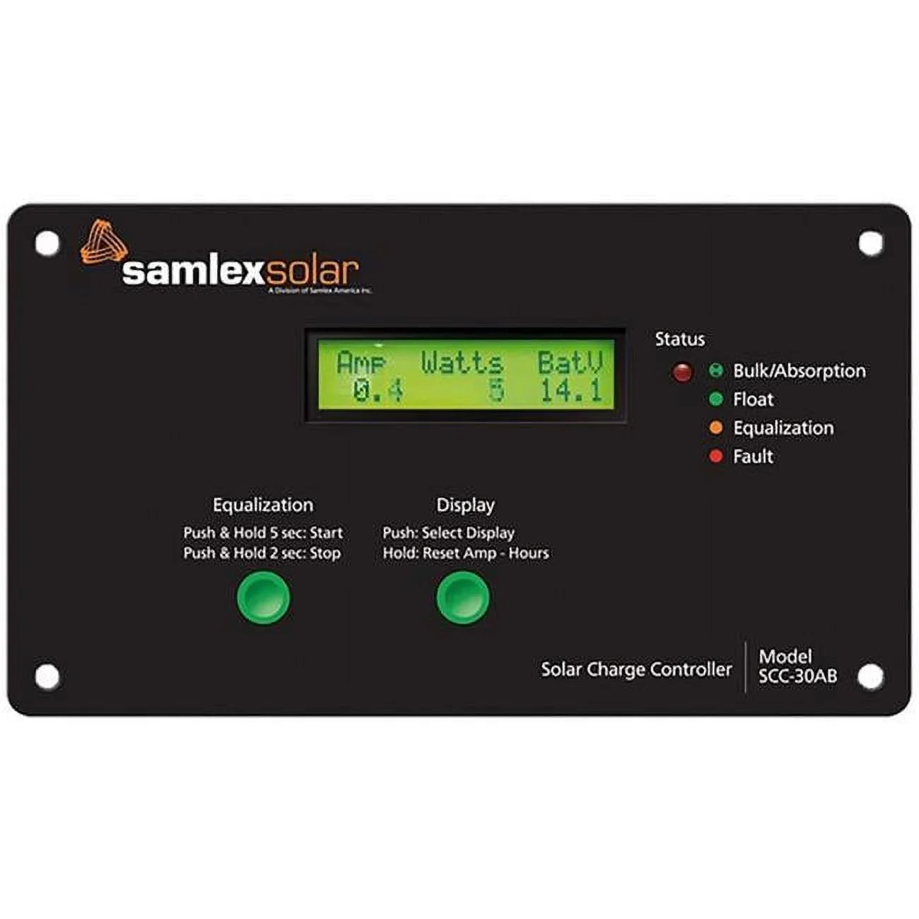 12-24V & 30 amp Sizeolar Charge Controller with LCD Display