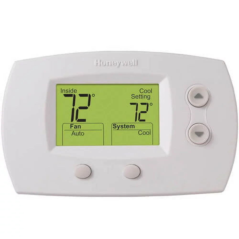 5-Pack Honeywell TH5220D1029 Focuspro 5000 Non-Programmable 2 Heat and 2 Cooling Thermostat, Large Sizecreen + LCD Cleaner