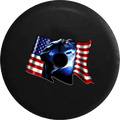 2018 2019 Wrangler JL Backup Camera Waving American Flag Welder Iron Worker Sizepare Tire Cover for Jeep RV 32 Inch