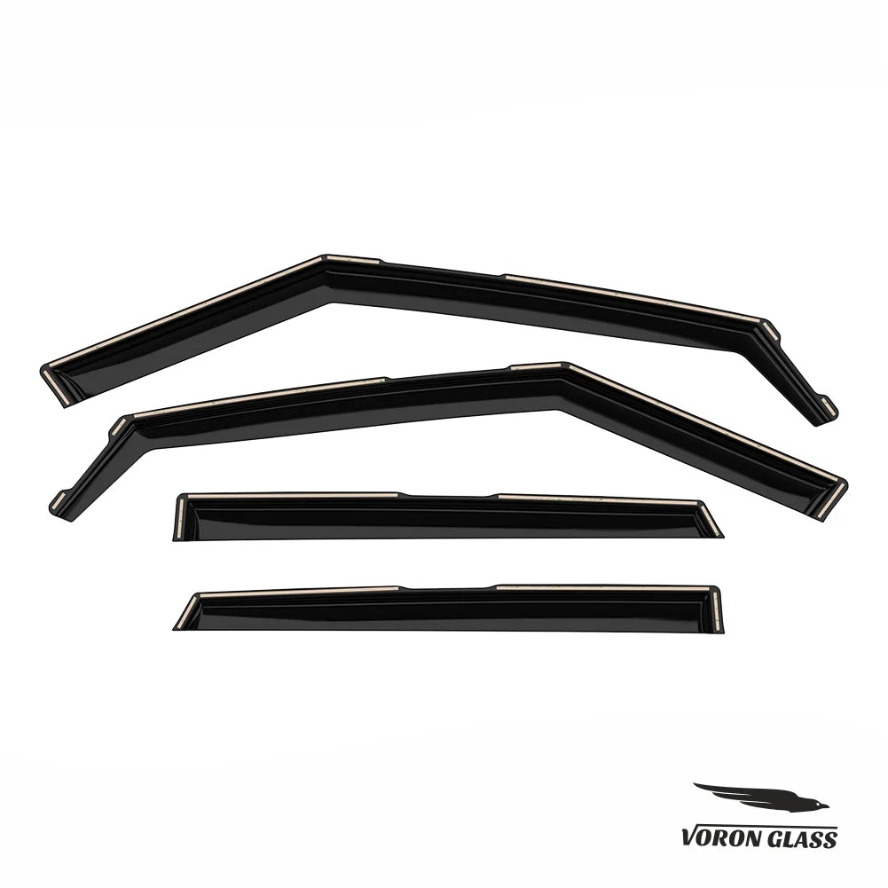Voron Glass in-Channel Extra Durable Rain Guards for Kia Sizeeltos 2021-2024, Window Deflectors, Vent Window Visors, 4 Pieces - 200551