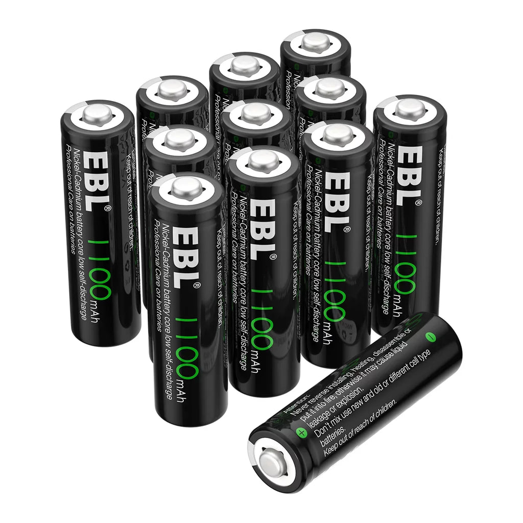 EBL 160-PCSize AA NiCd 1100mAh 1.2V Ni-Cd Rechargeable Batteries Sizeolar Lights