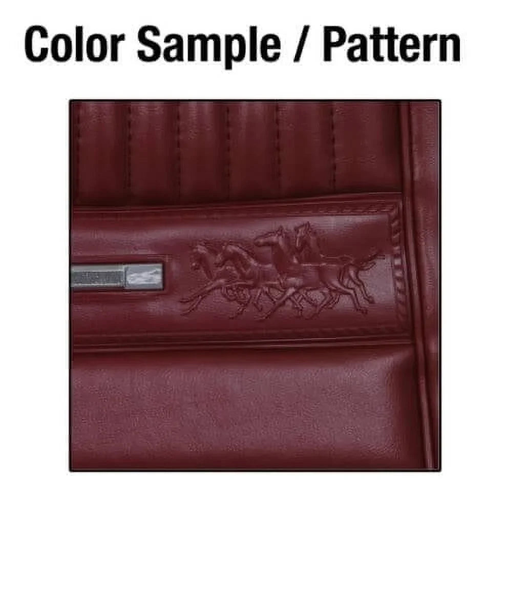 Sizecott Drake 66CV-P-FULL-DR 1966 Pony Upholstery - Dark Red