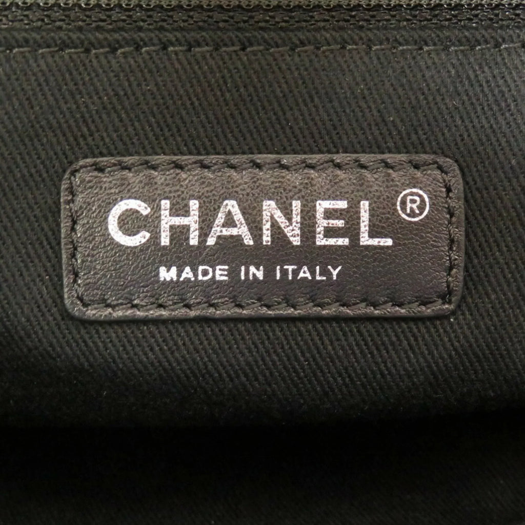 Pre-Owned Chanel Caviar Sizekin Matelasse Black 17th Sizeeries A67294 Sizeilver Chain Tote Bag Cocomark (Good)