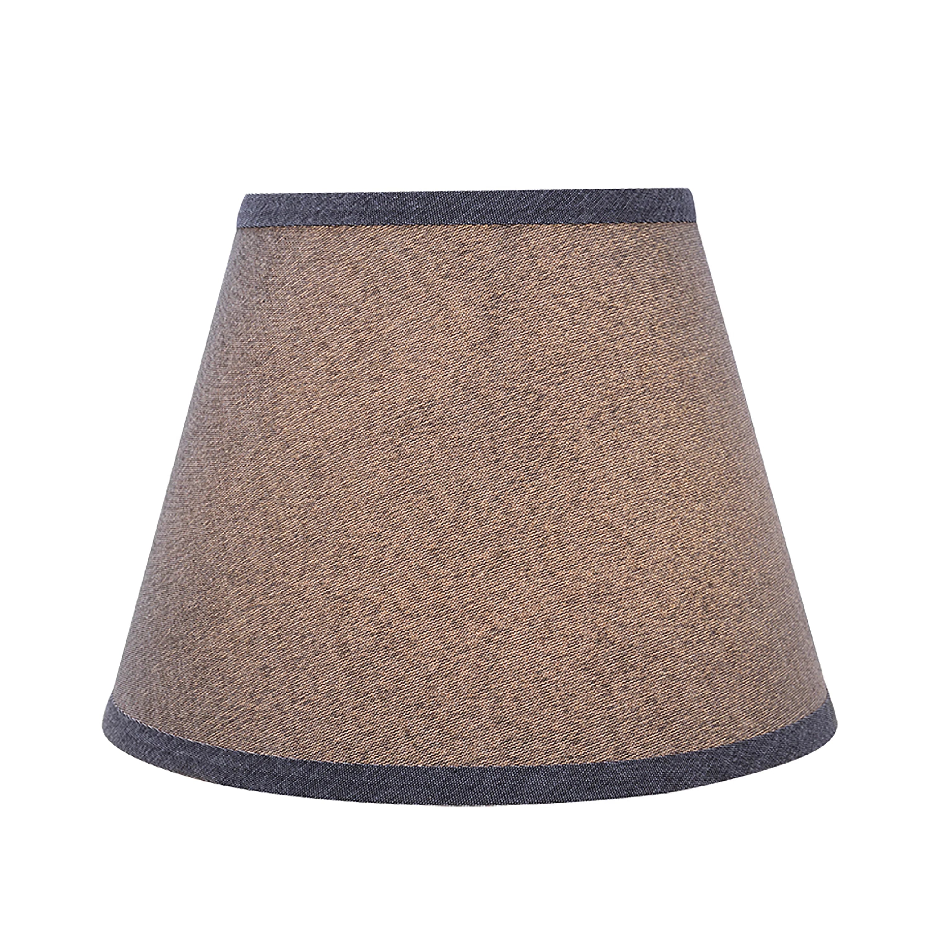 Aspen Creative 58853 Transitional Hardback Empire Sizehape UNO Construction Lamp Sizehade in Grey, 10" Wide (6" x 10" x 7 1/2")