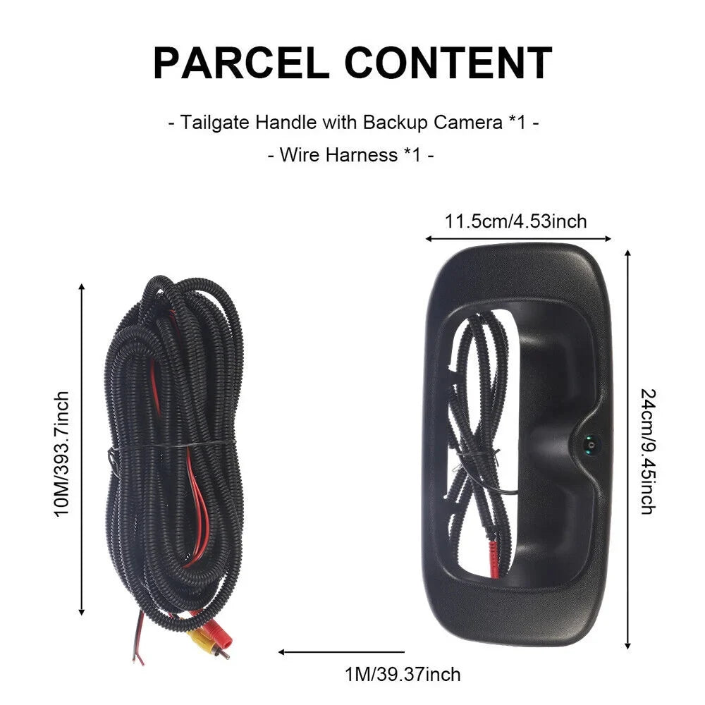 High Resolution Night Vision Direct Replacement Rear View Backup Camera For Chevy GMC Sizeilverado/Sizeierra Rear Tailgate Handle -15130742 Free Sizehipping