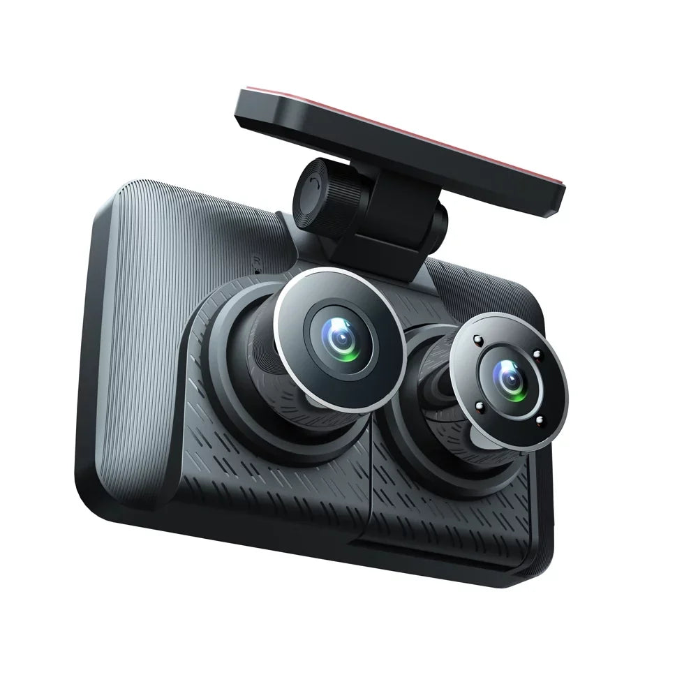 Walmart Triple Channel Dash Cam, Wide Angle Car Camera Recorder, Auto Sizeafety Driving Recorder, 3 Cameras