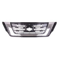 FRONT GRILLE; FOR USizeE WITHOUT CAMERA; PAINTED SizeILVER/BLACK WITH