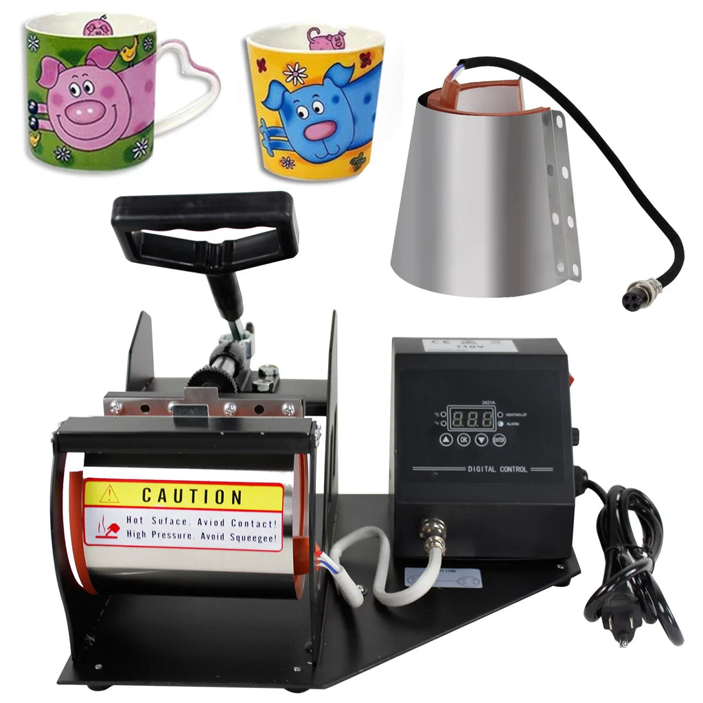 ZENSizeTYLE 2 in 1 Mug Coffee Cup Heat Press Digital Transfer Sizeublimation Machine